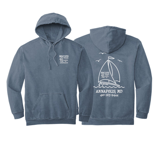 Rocco's Comfort Colors Hooded Sweatshirt (Blue)